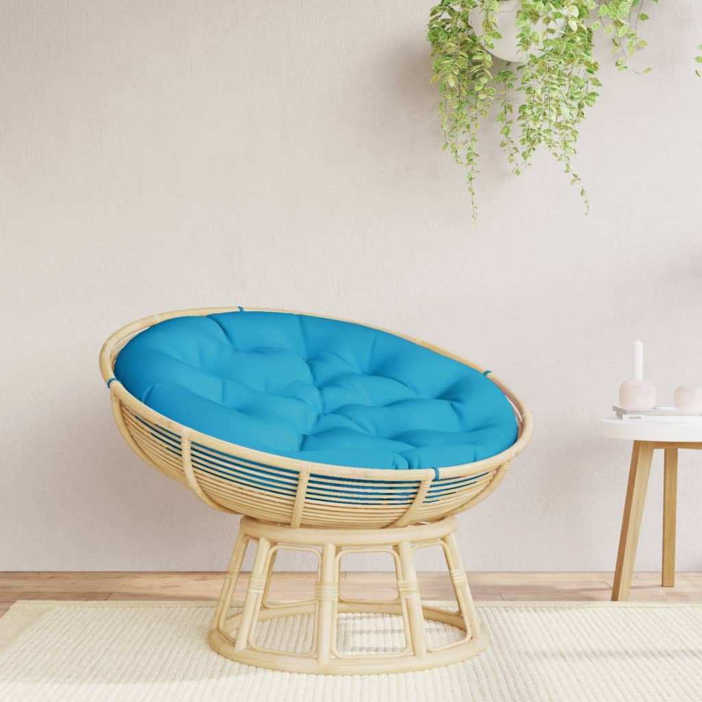 Coussin Rond Bleu Clair Ø 100x11 cm Tissu Oxford
