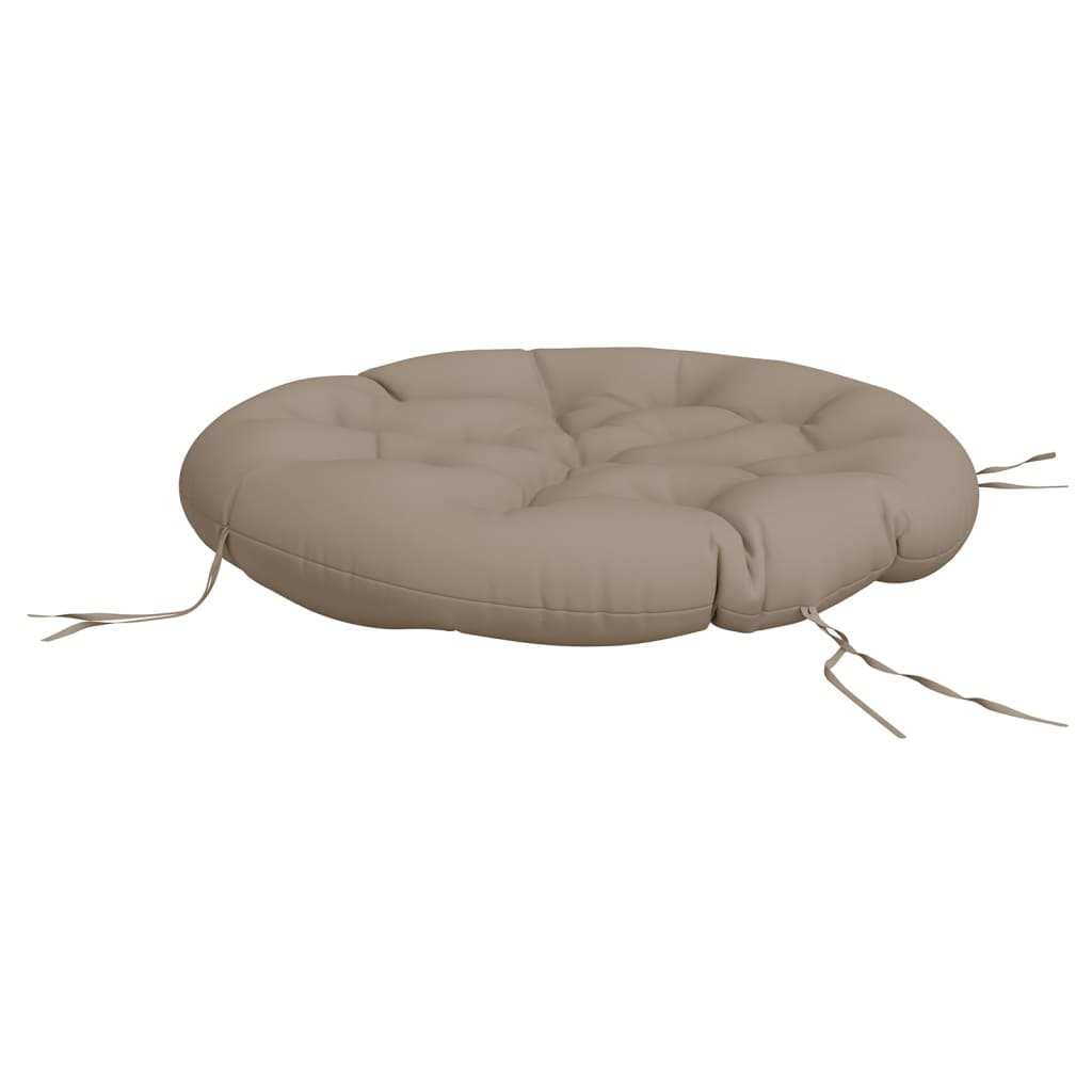 Round Cushion Taupe Ø 100x11 cm Oxford Fabric