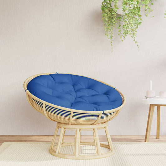 Coussin rond bleu roi Ø 100x11 cm Tissu Oxford