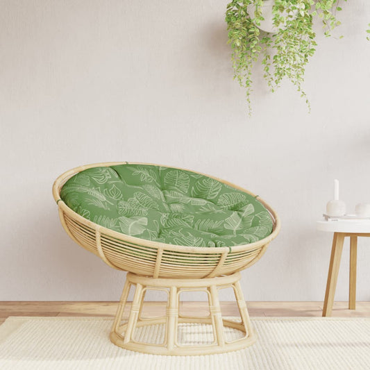 Coussin rond à motif feuille Ø 100x11 cm Tissu Oxford