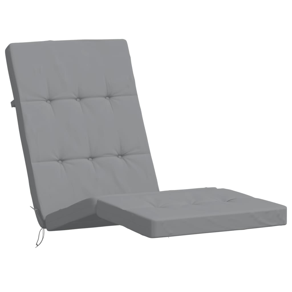 Sun Lounger Cushions 2 pcs. Grey Oxford Fabric