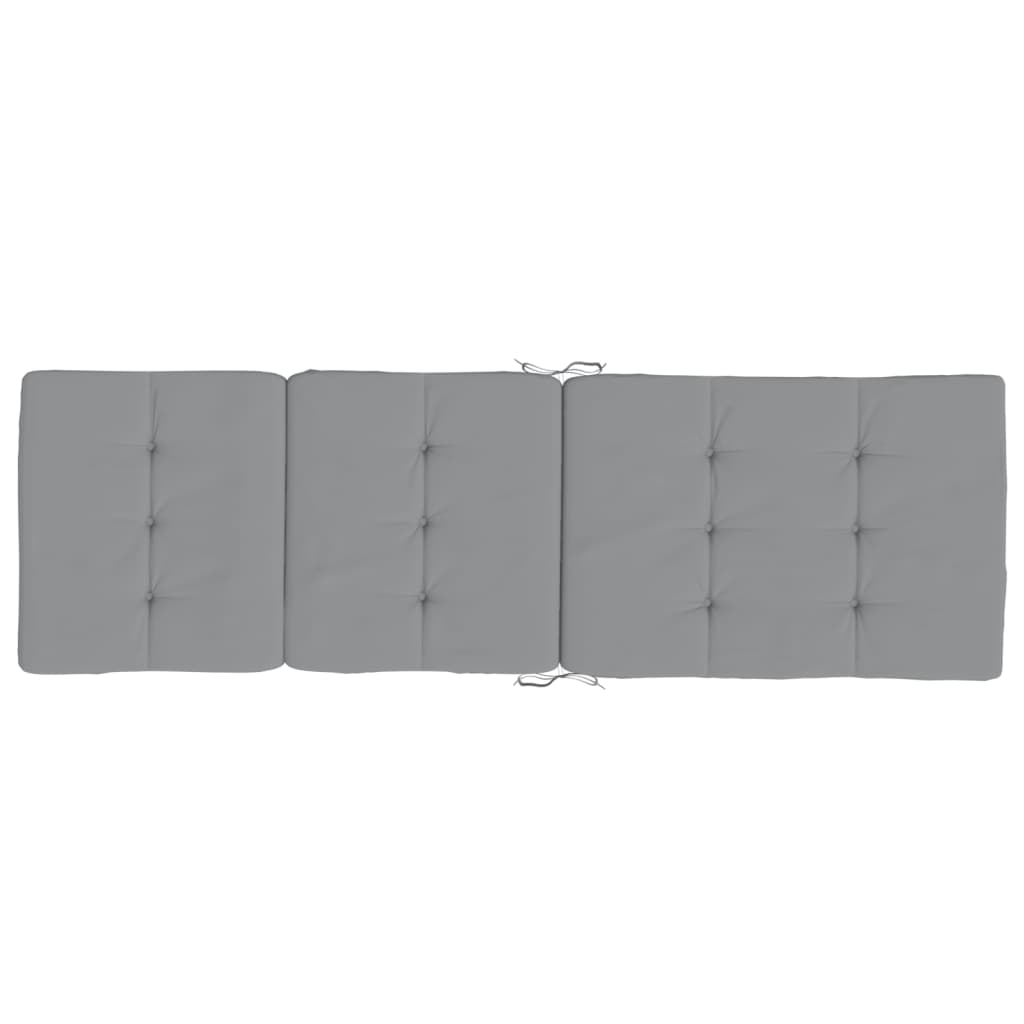 Sun Lounger Cushions 2 pcs. Grey Oxford Fabric