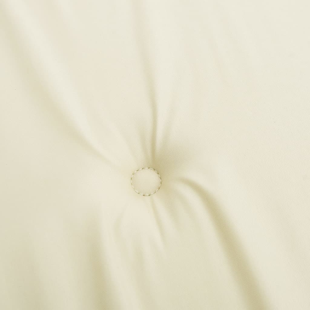 Liegestuhl-Auflagen 2 Stk. Creme Oxford-Gewebe