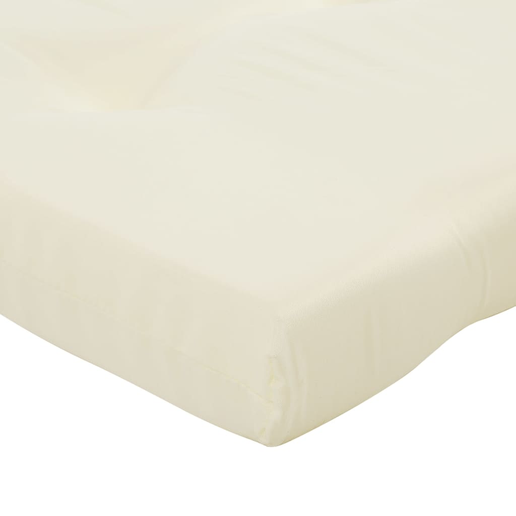 Liegestuhl-Auflagen 2 Stk. Creme Oxford-Gewebe