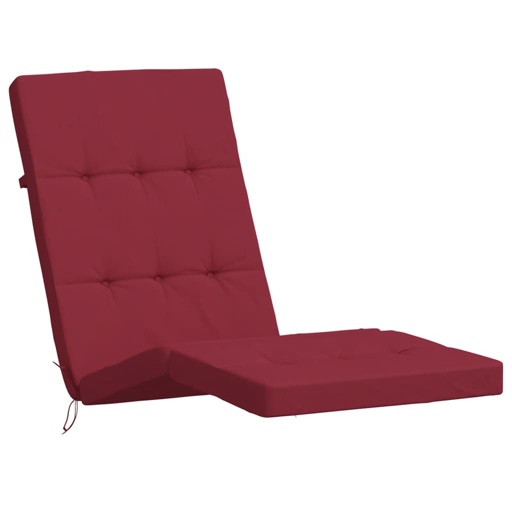 Sun Lounger Cushions 2 pcs. Wine Red Oxford Fabric