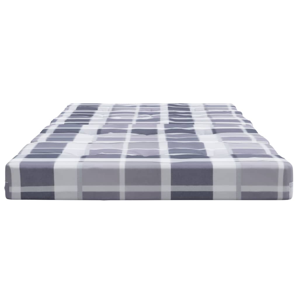 Deck Chair Cushions 2 pcs. Grey Plaid Oxford Fabric
