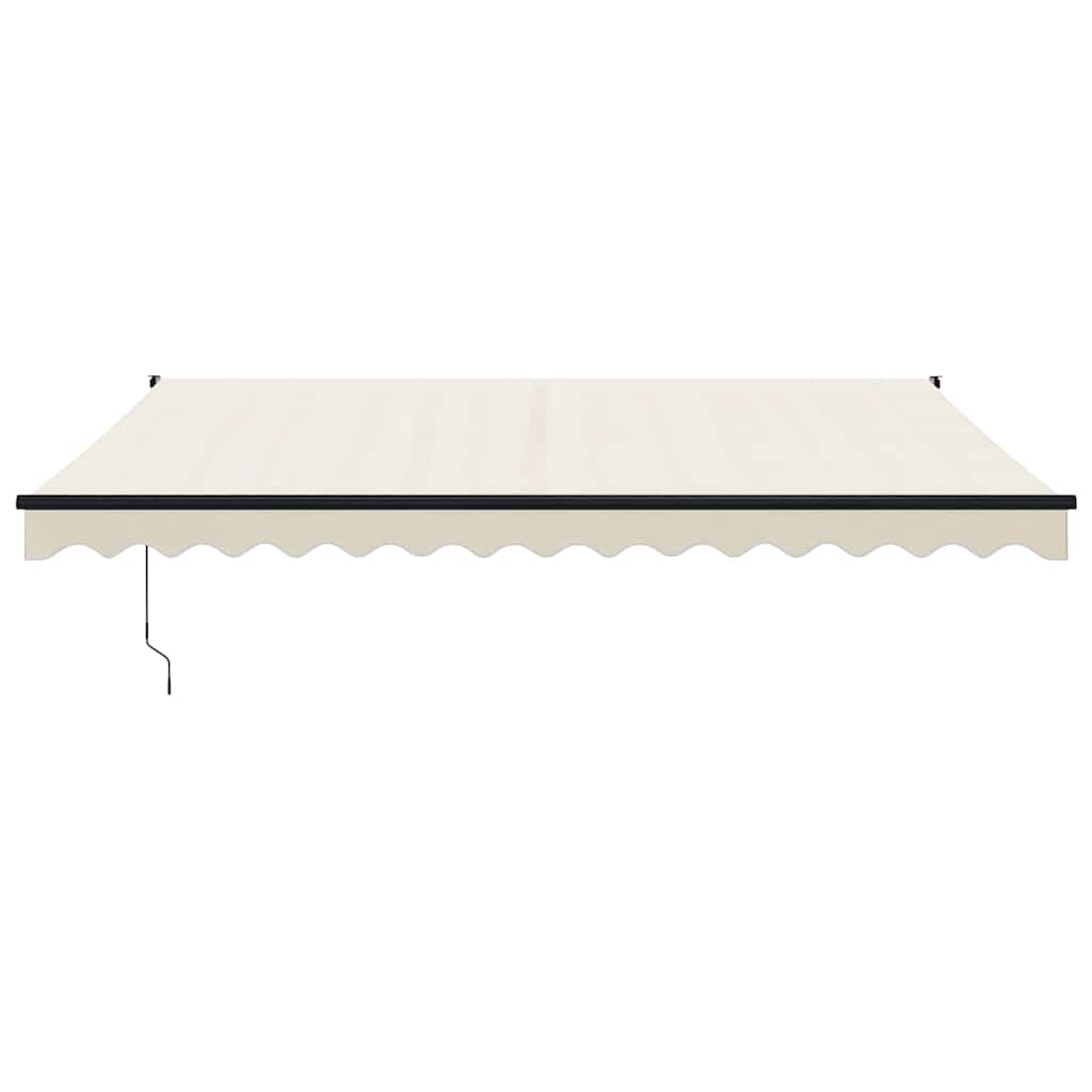 Markise Einziehbar Creme 4x3 m Stoff und Aluminium