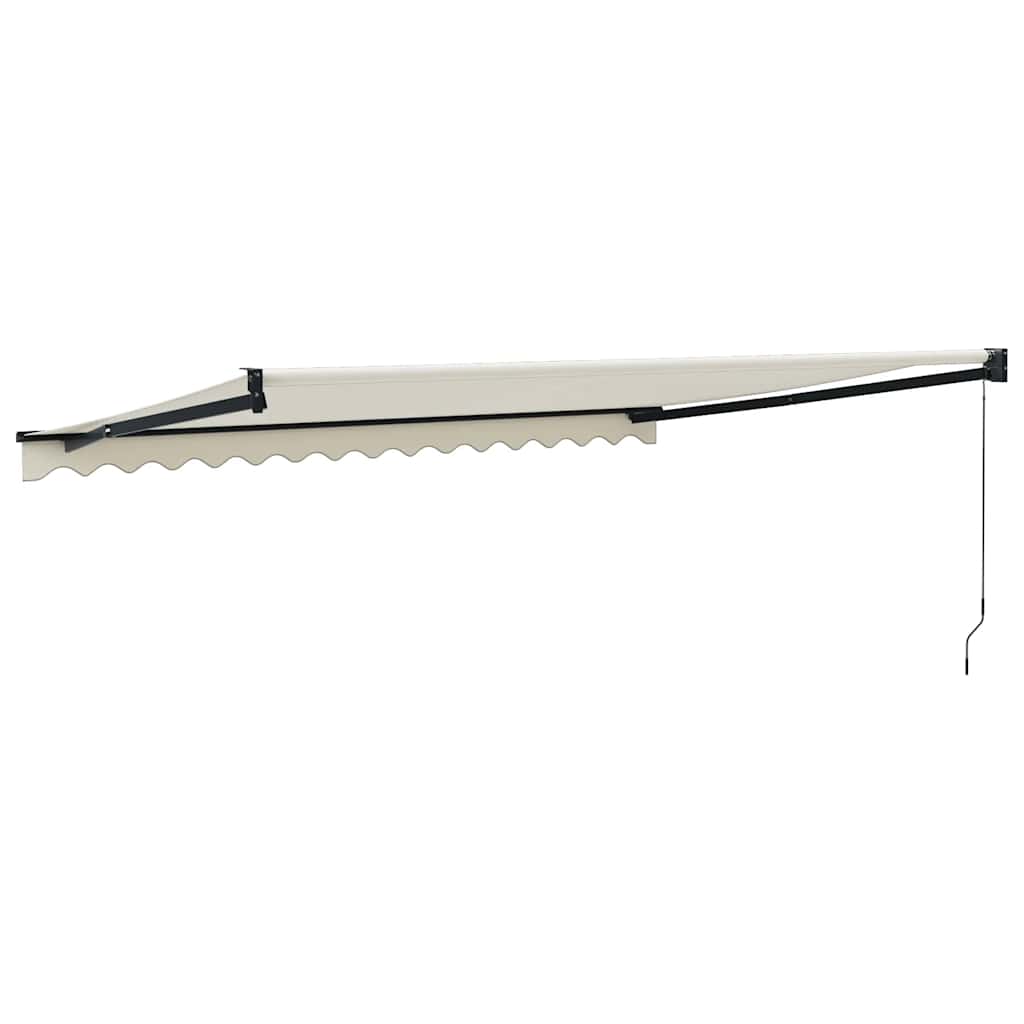 Markise Einziehbar Creme 4x3 m Stoff und Aluminium