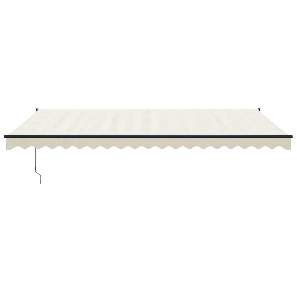 Markise Einziehbar Creme 5x3 m Stoff und Aluminium