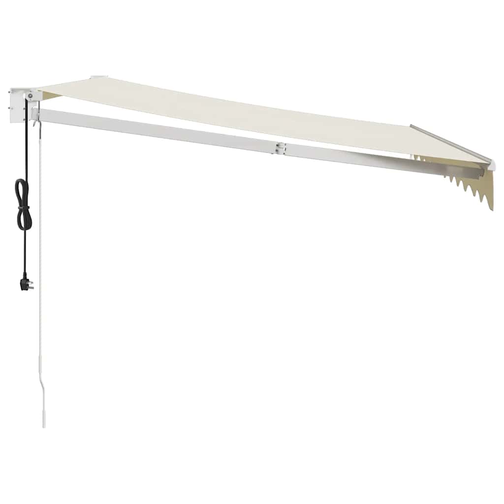 Elektrische Markise mit Kurbel Creme 3x2,5 m