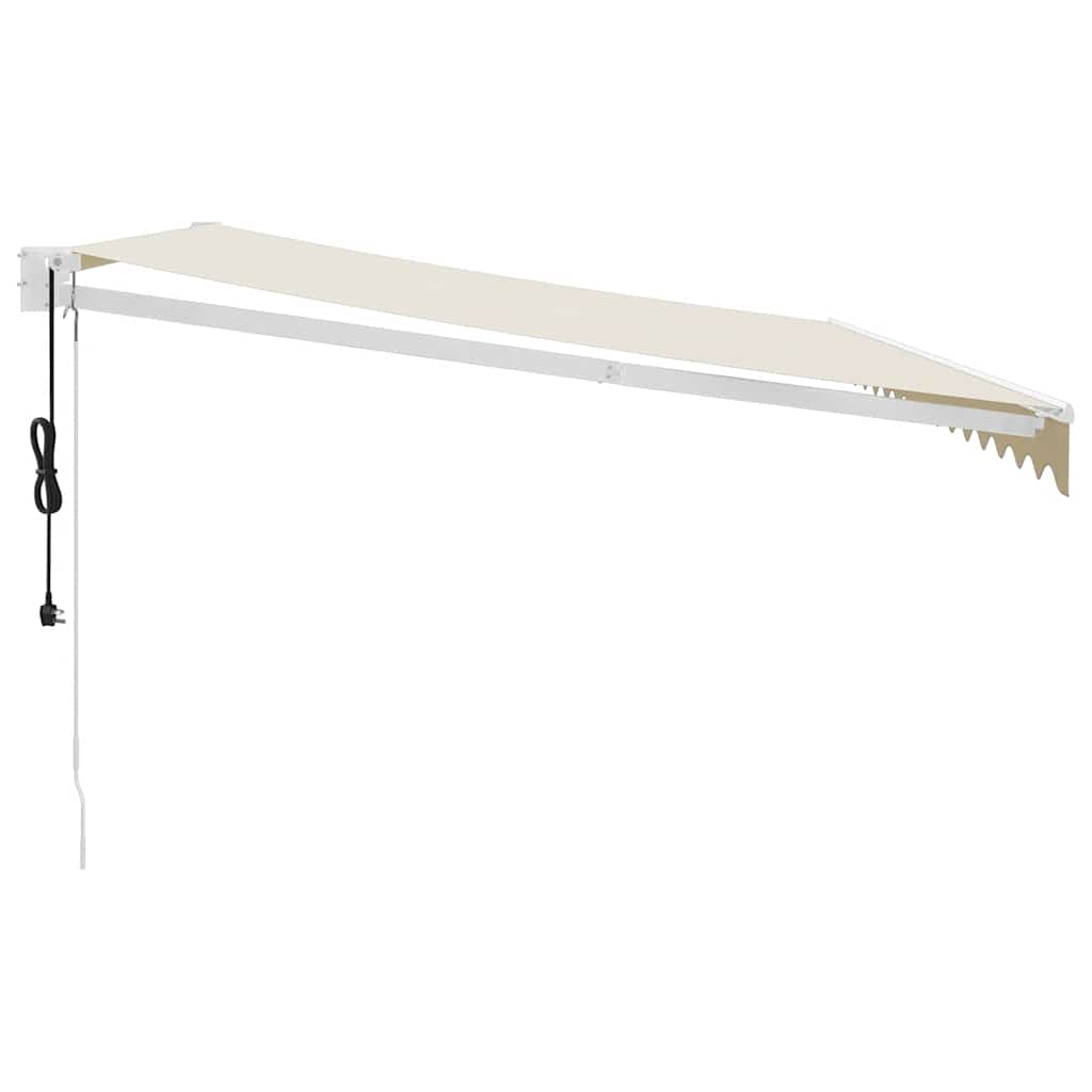 Elektrische Markise mit Kurbel Creme 4x3 m
