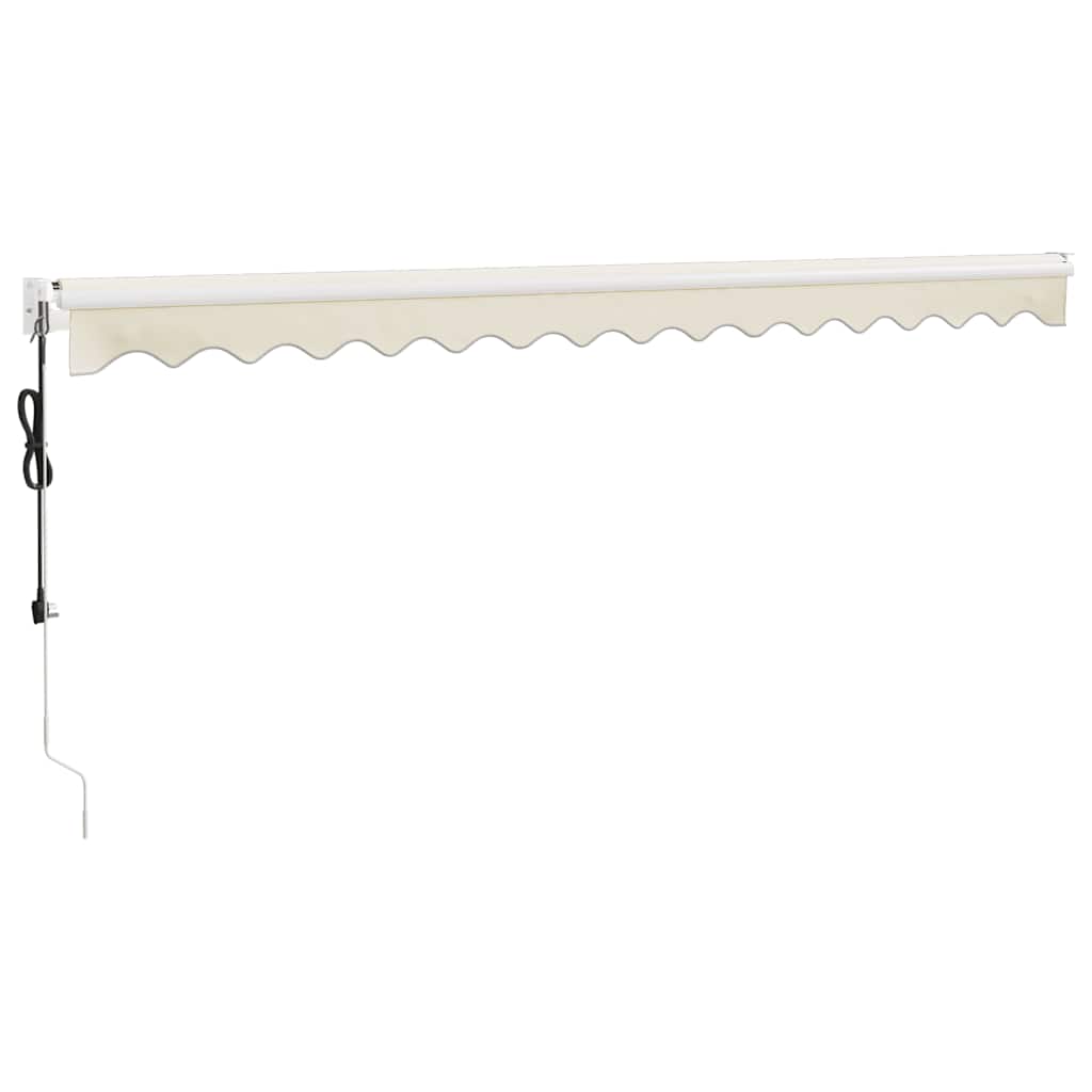 Elektrische Markise mit Kurbel Creme 4x3 m