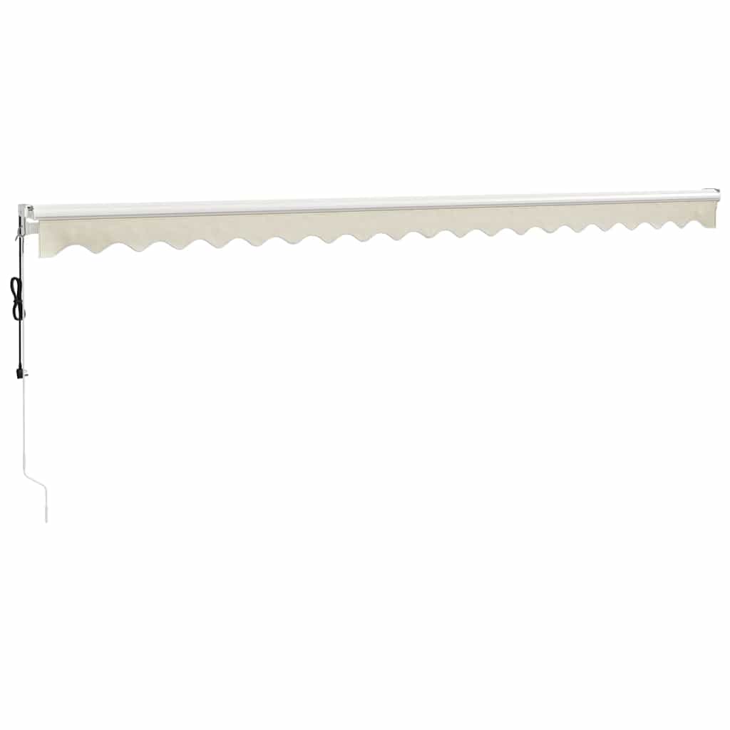 Elektrische Markise mit Kurbel Creme 5x3 m