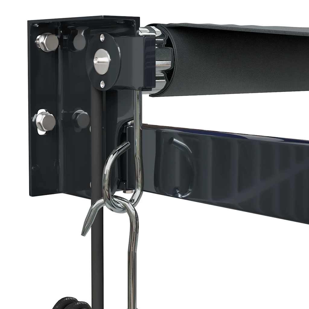 Elektrische Markise mit Kurbel Anthrazit 5x3 m