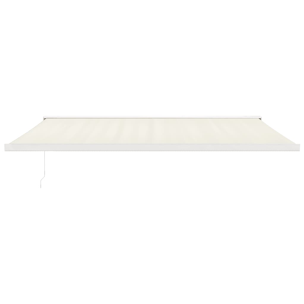 Markise Einziehbar Creme 5x3 m Stoff und Aluminium