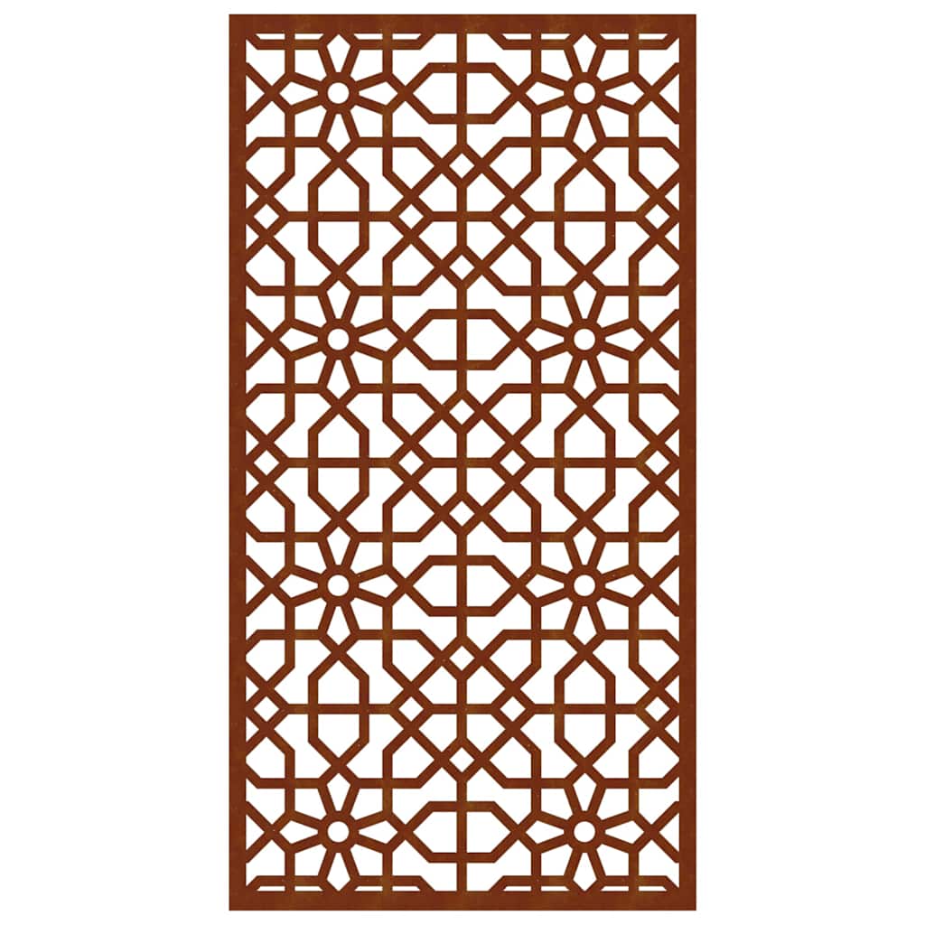 Garten-Wanddeko 105x55 cm Cortenstahl Maurisches Design