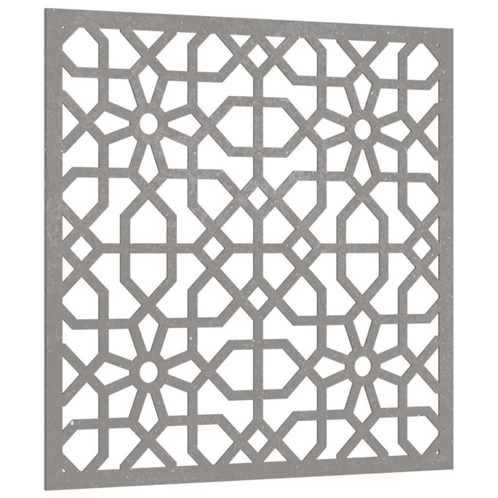 Décoration murale de jardin 55x55 cm Acier Corten Design Mauresque