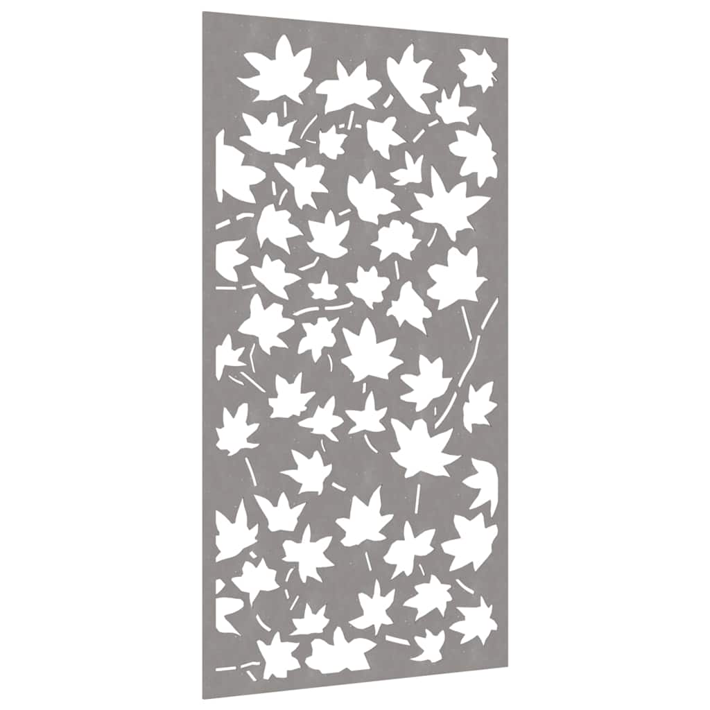 Garden Wall Decor 105x55 cm Corten Steel Maple Leaf Design