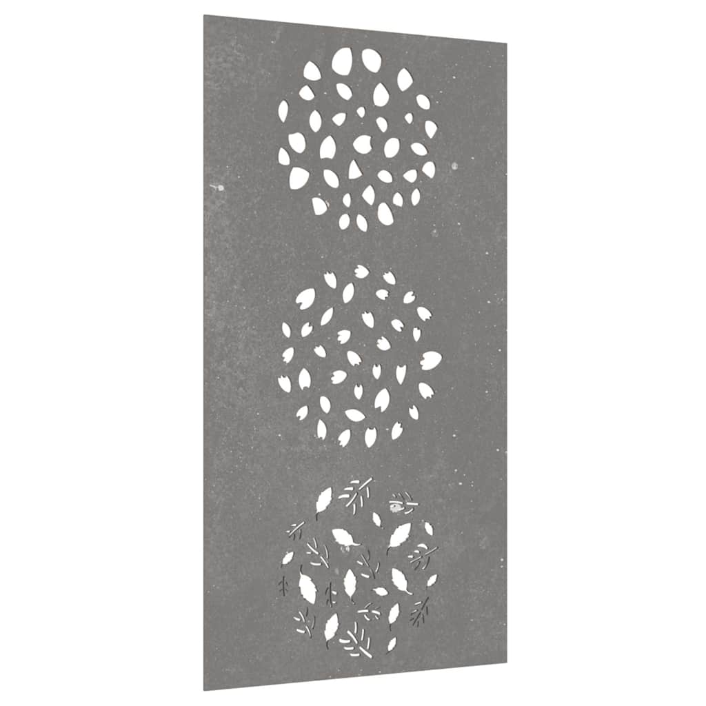 Garden Wall Decor 105x55 cm Corten Steel Leaf Design