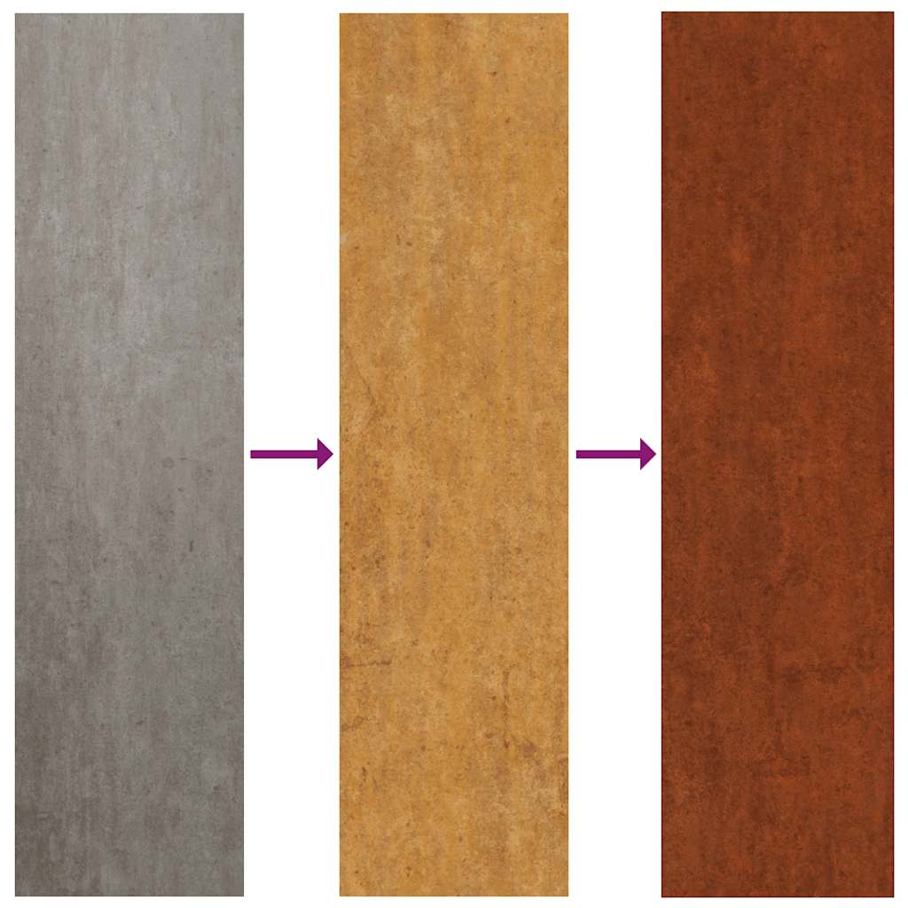 Garden Wall Decor 105x55 cm Corten Steel Leaf Design