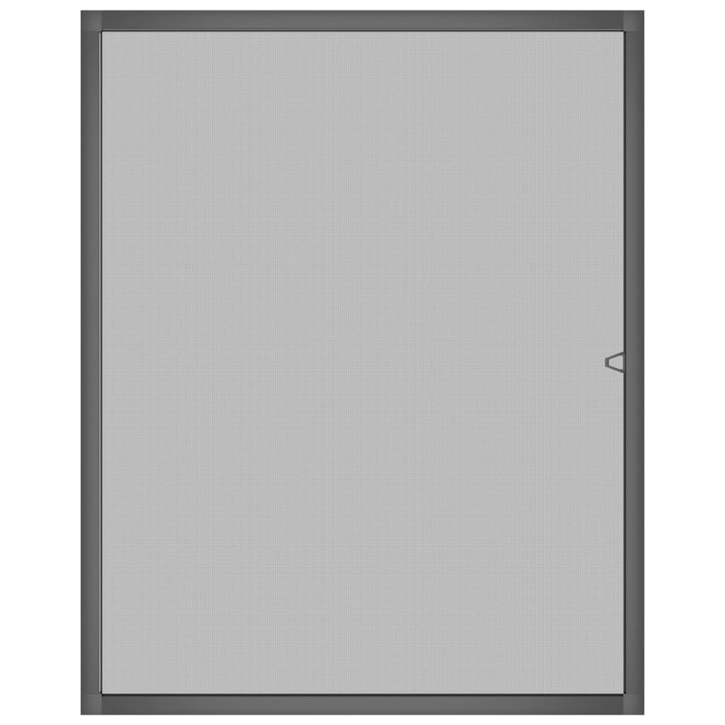 Moustiquaire pour fenêtre anthracite 80x100 cm