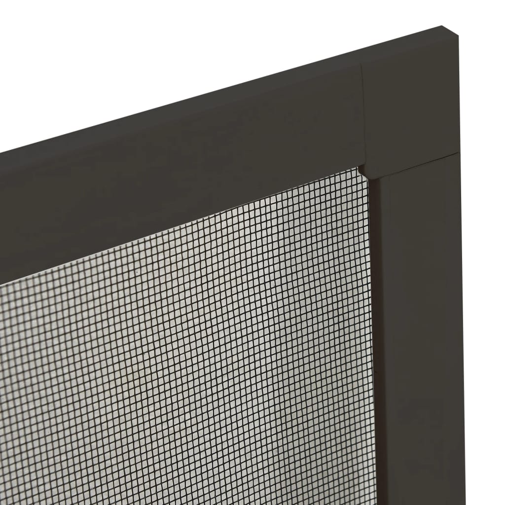 Moustiquaire pour fenêtre anthracite 80x100 cm