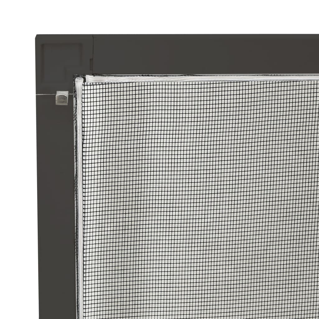 Moustiquaire pour fenêtre anthracite 80x100 cm