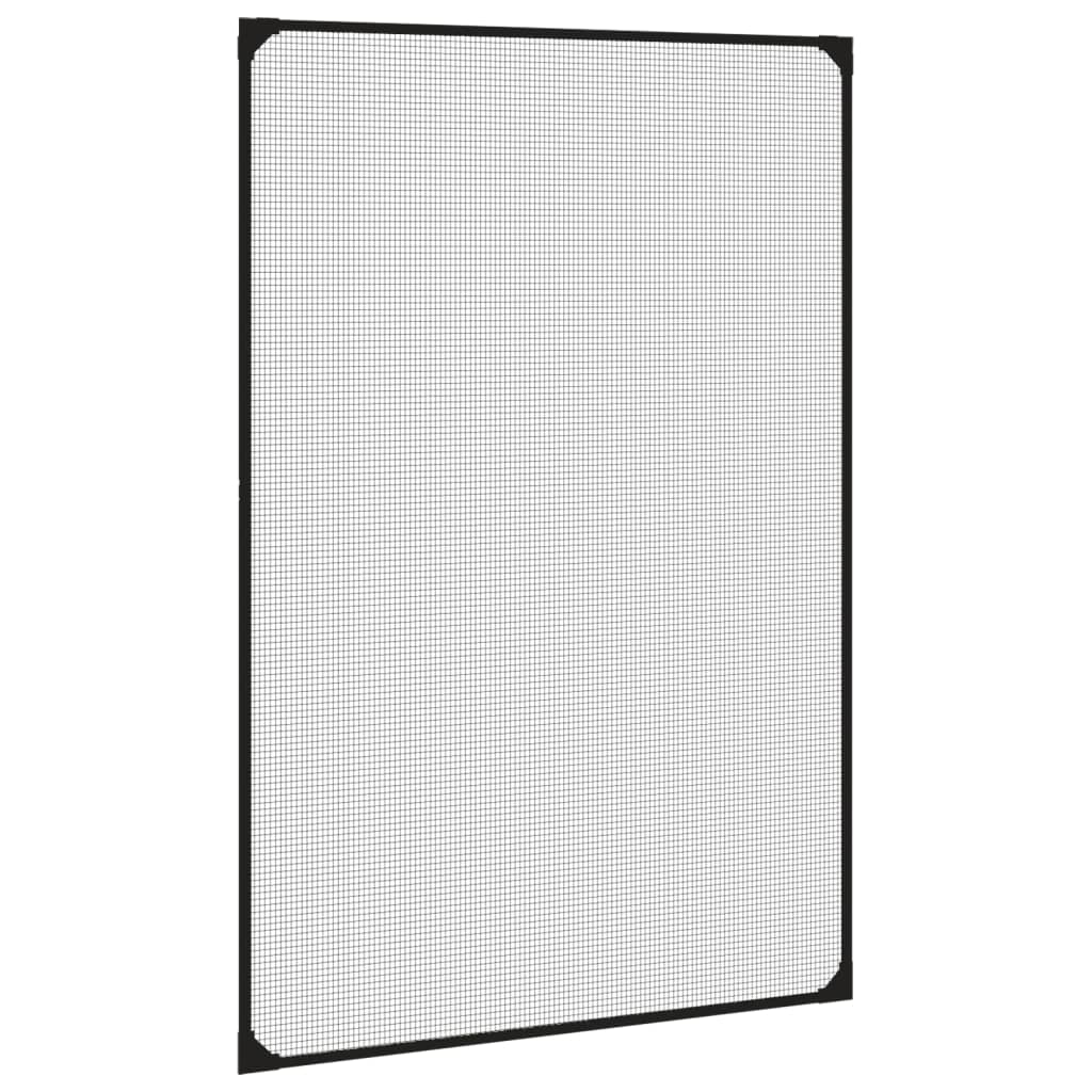 Magnetic Fly Screen for Windows Anthracite 80x120 cm