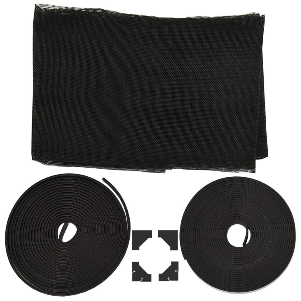 Magnetic Fly Screen for Windows Anthracite 80x120 cm