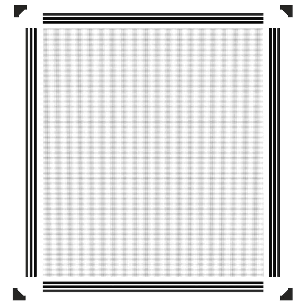Moustiquaire magnétique pour fenêtre Anthracite 120x140 cm