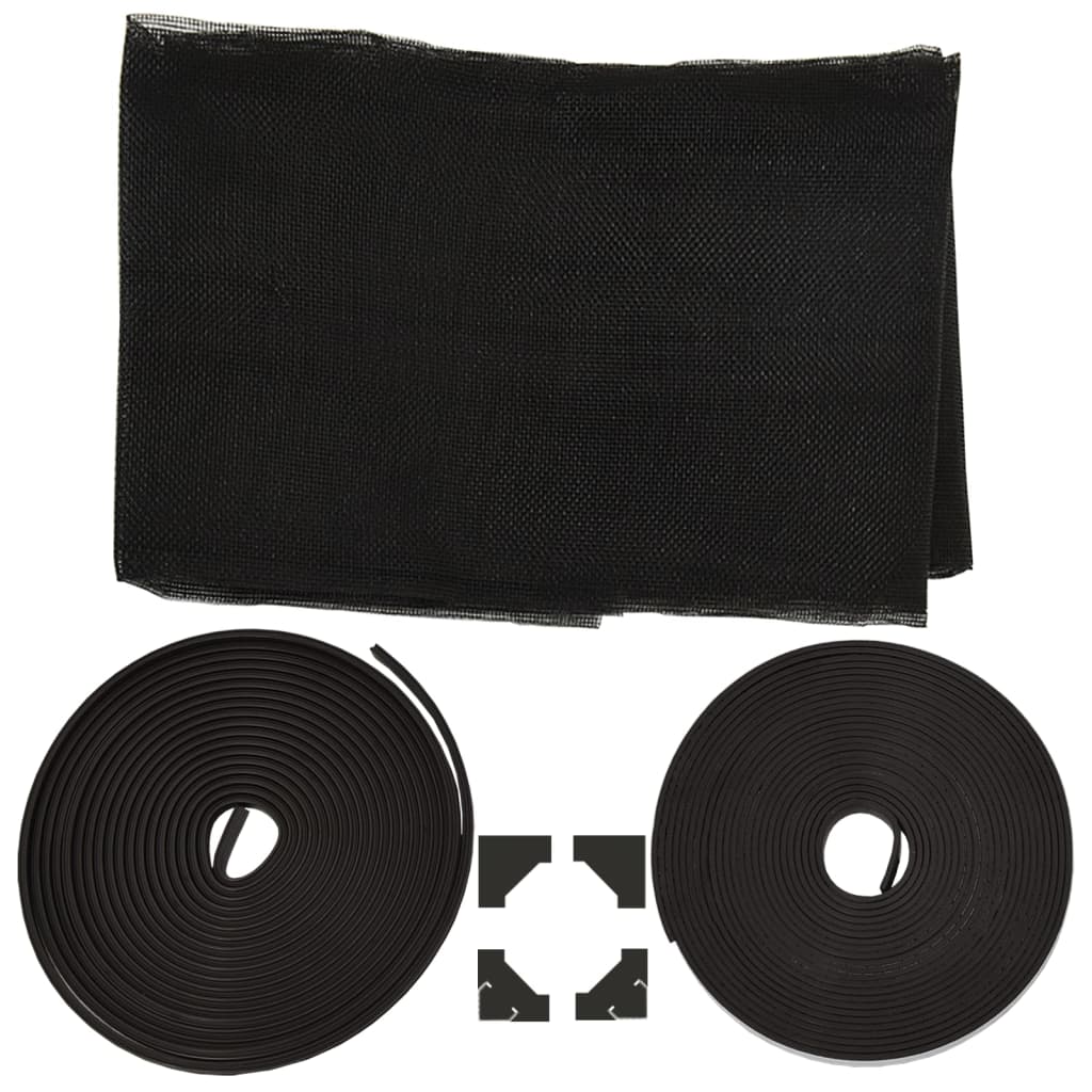 Moustiquaire magnétique pour fenêtre Anthracite 120x140 cm