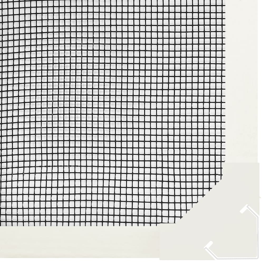 Magnetic Fly Screen for Windows White 130x150 cm