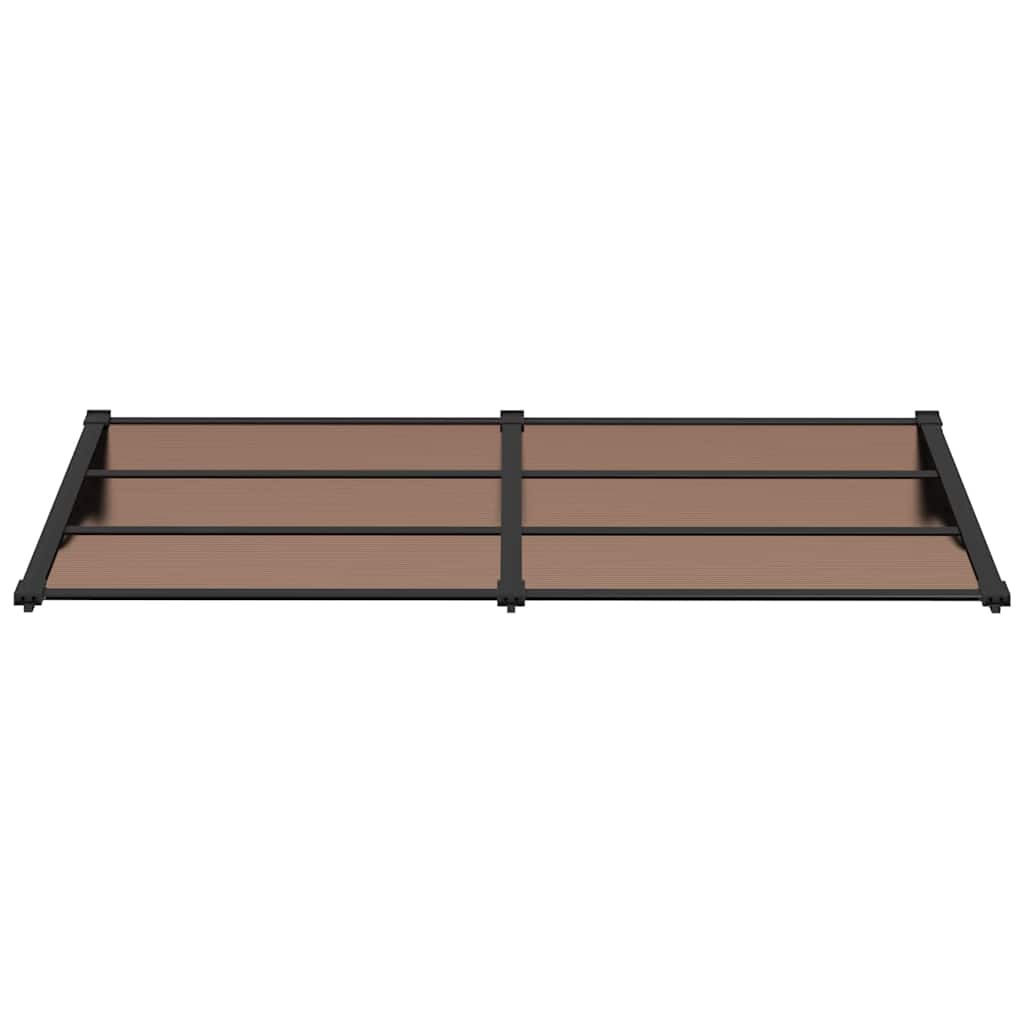 Türvordach Schwarz 199x90 cm Polycarbonat