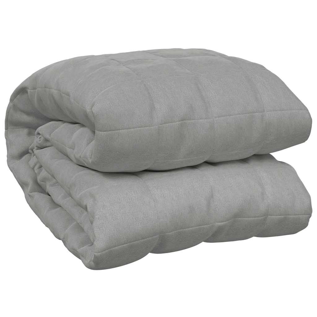 Couverture lestée grise 140x200 cm 10 kg Tissu