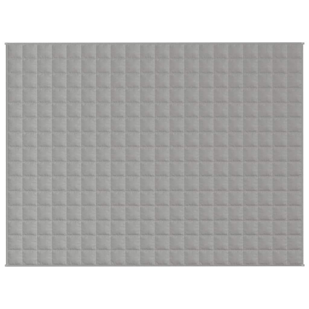 Couverture lestée grise 152x203 cm 7 kg Tissu
