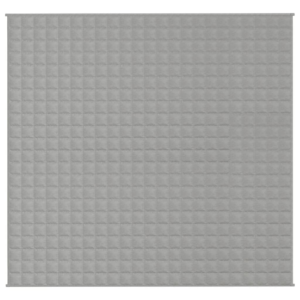 Couverture lestée grise 220x230 cm 11 kg Tissu