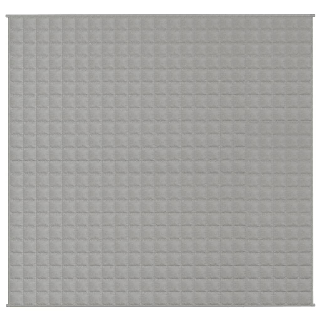 Couverture lestée grise 220x230 cm 15 kg tissu