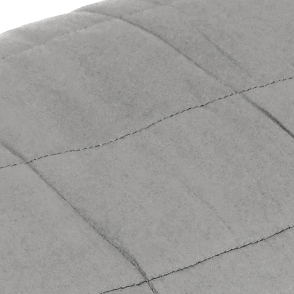 Couverture lestée grise 220x230 cm 15 kg tissu