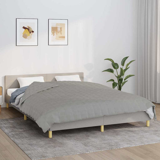 Weighted Blanket Grey 220x240 cm 15 kg Fabric