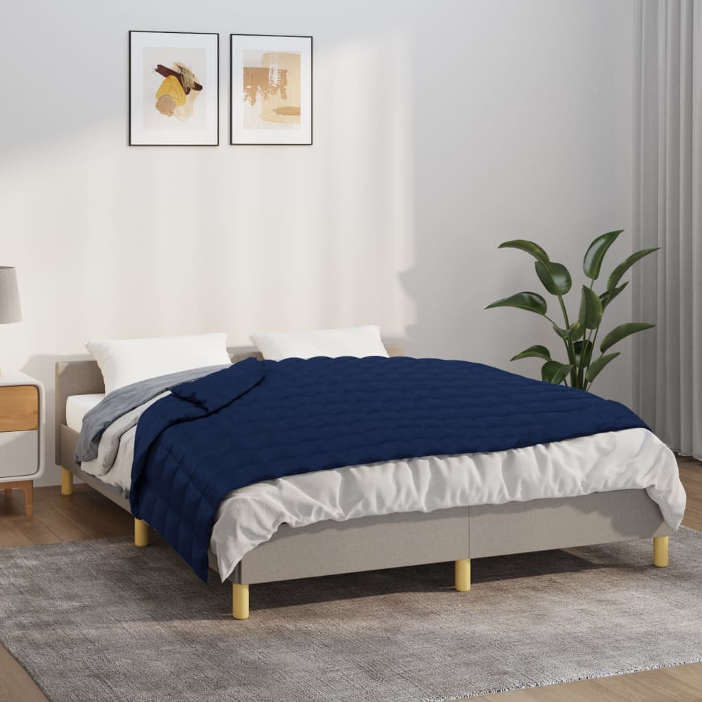 Couverture lestée bleue 140x200 cm 6 kg Tissu