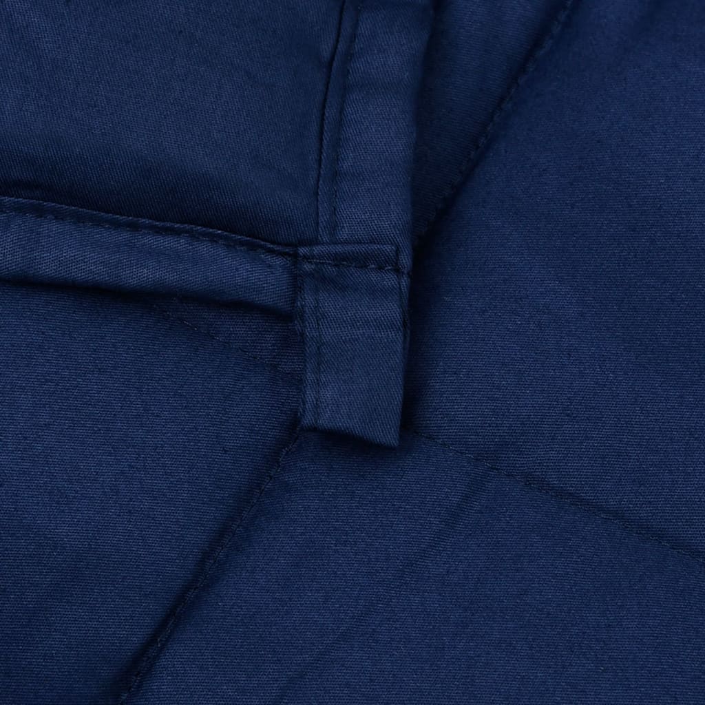 Weighted Blanket Blue 140x200 cm 10 kg Fabric