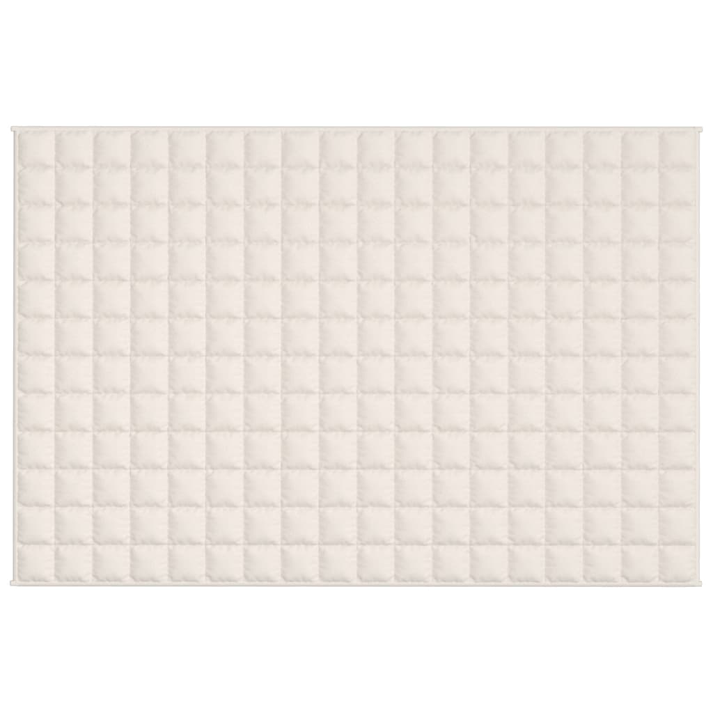Couverture lestée crème clair 122x183 cm 5 kg tissu