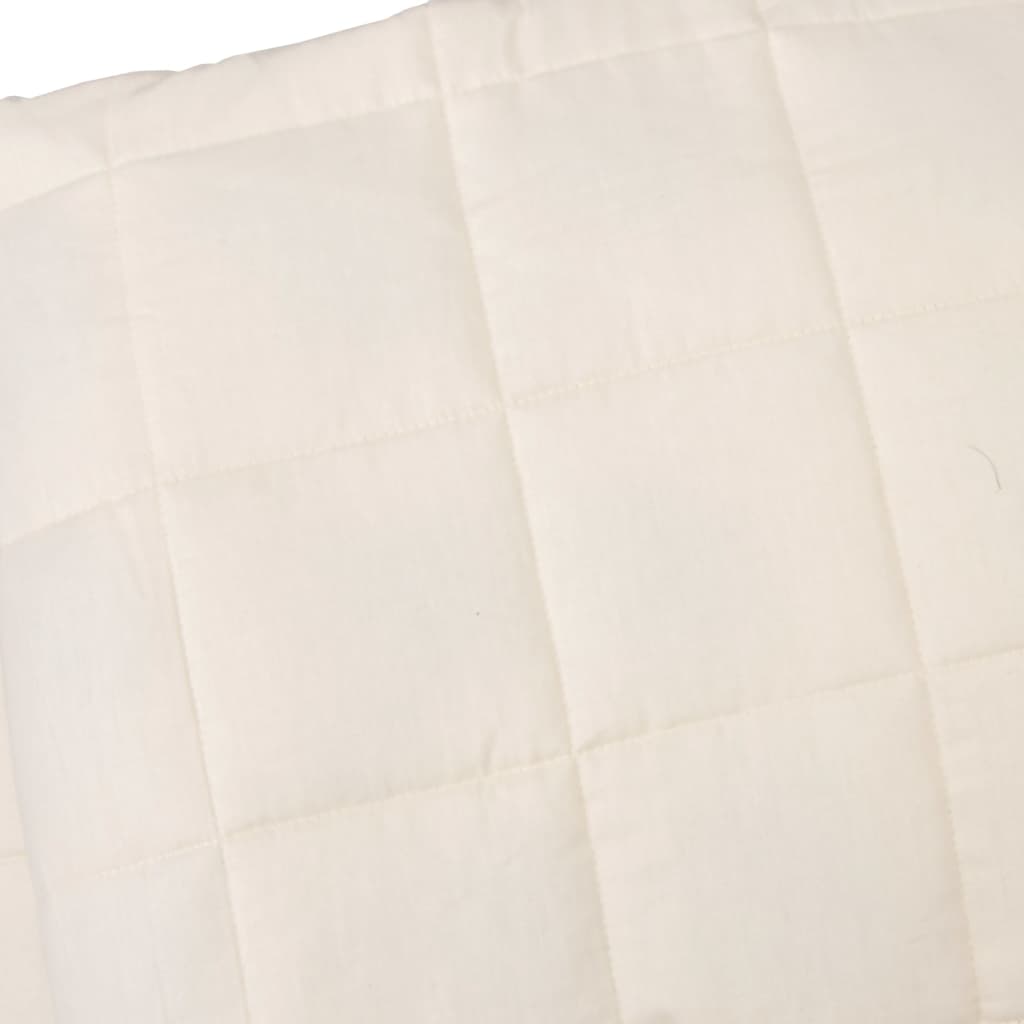 Couverture lestée crème clair 122x183 cm 5 kg tissu