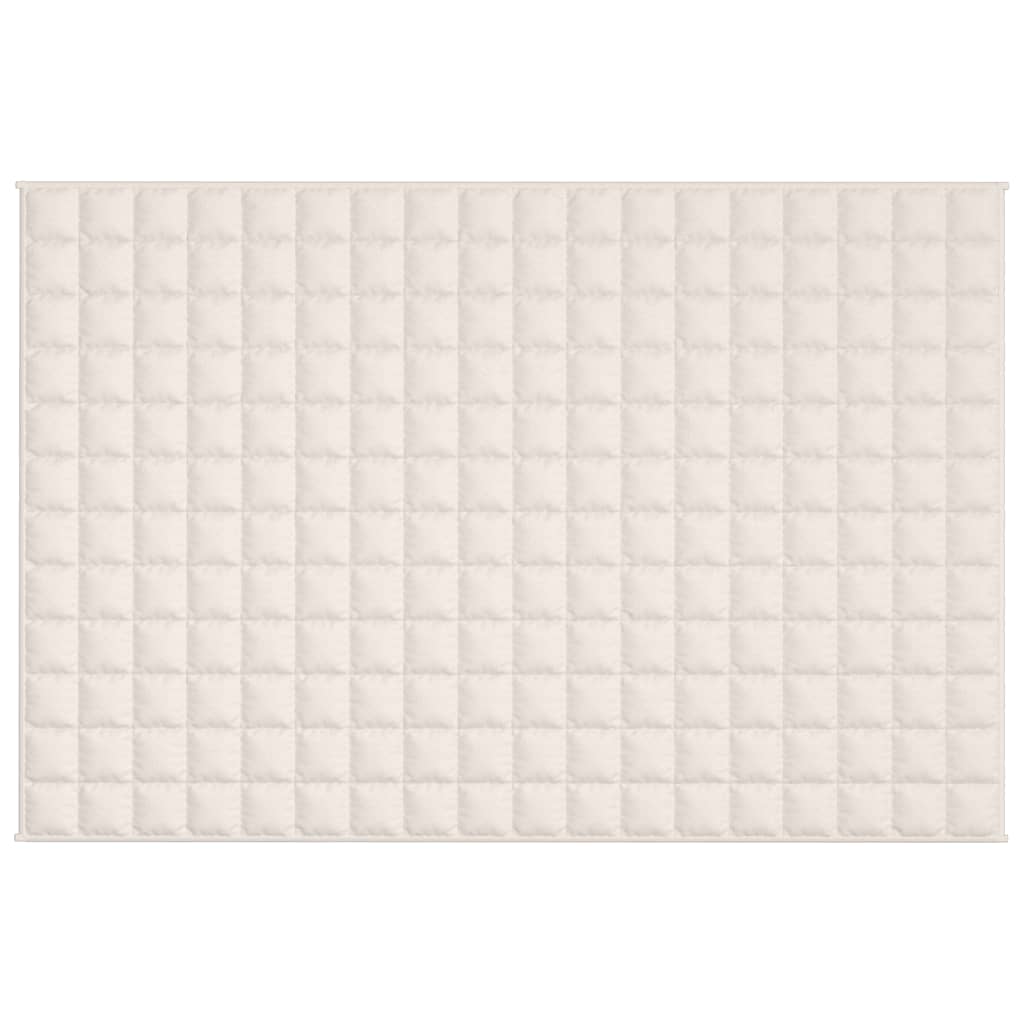 Couverture lestée crème clair 122x183 cm 9 kg Tissu