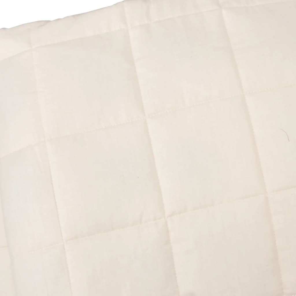 Couverture lestée crème clair 137x200 cm 6 kg Tissu