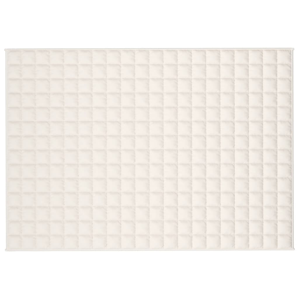Gewichtsdecke Hellcreme 137x200 cm 10 kg Stoff