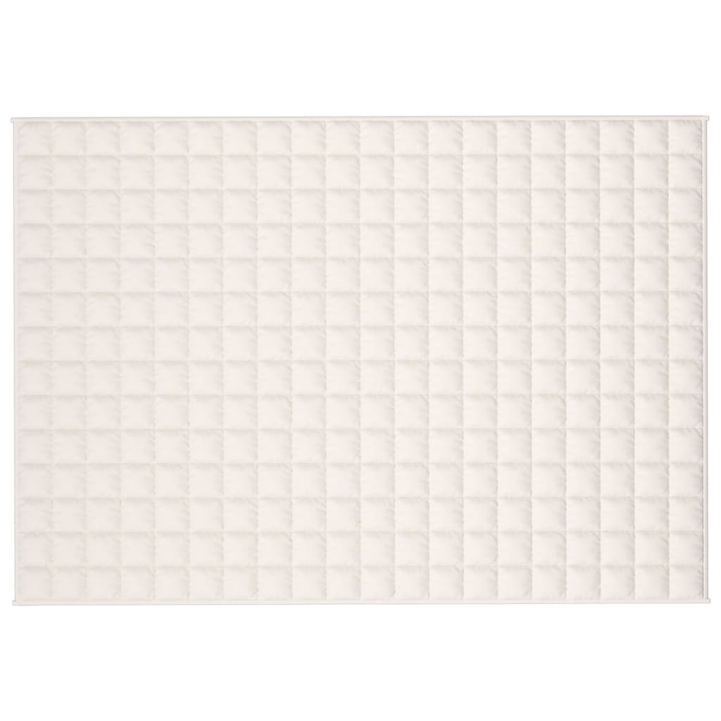 Couverture lestée crème clair 140x200 cm 10 kg Tissu