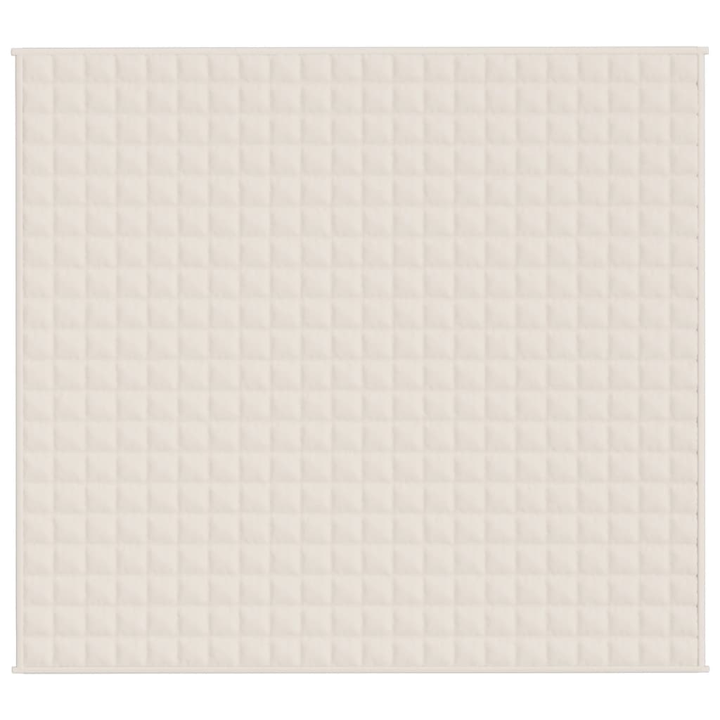 Couverture lestée crème clair 200x230 cm 9 kg Tissu