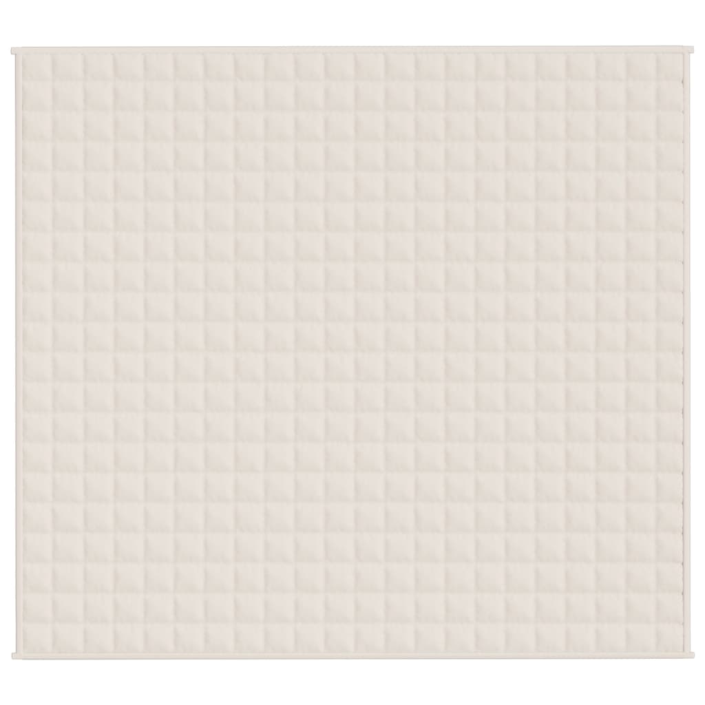 Couverture lestée crème clair 200x220 cm 13 kg Tissu