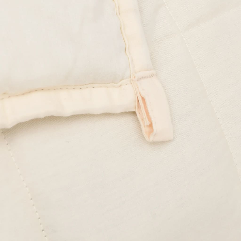Couverture lestée crème clair 200x220 cm 13 kg Tissu